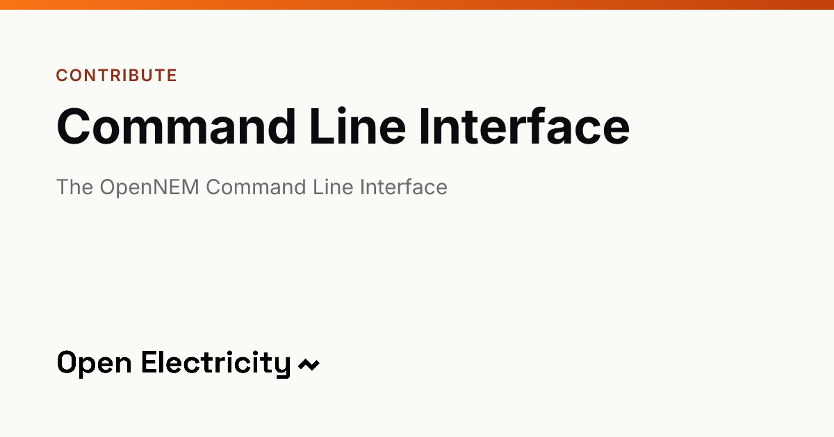 Command Line Interface